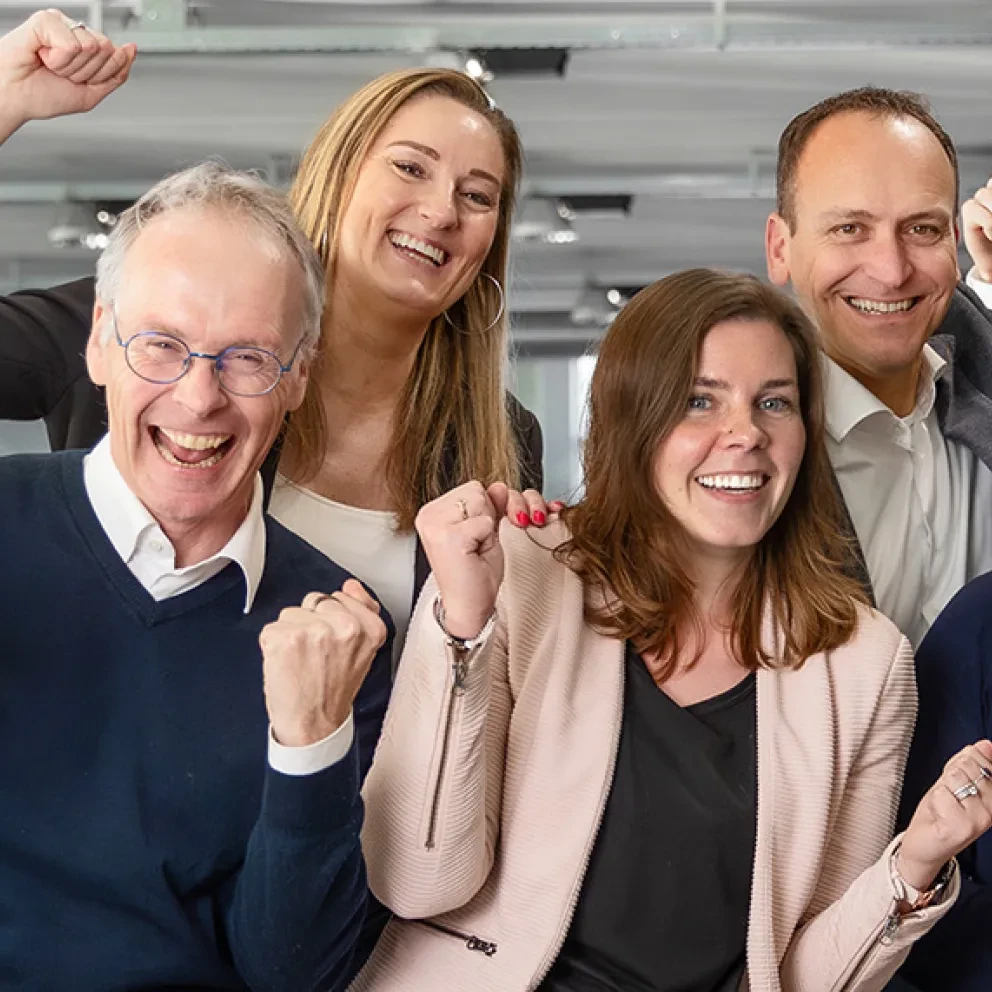 Groepsfoto collega's