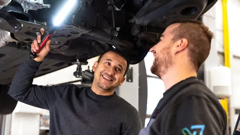 Afdeling werkplaats bij Van Vliet Autogroep